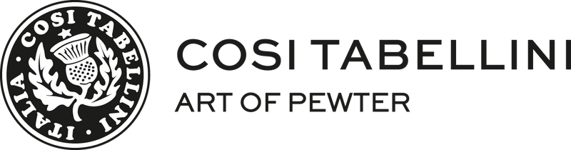 Cosi Tabellini offers a renowned handicraft production in pewter, crystal and ceramic which is characterized by its sober elegance. Influenced by its Italian roots, Cosi Tabellini puts the knowledge and ancient techniques of its master pewter at the service of design suspended between classic and contemporary, which in